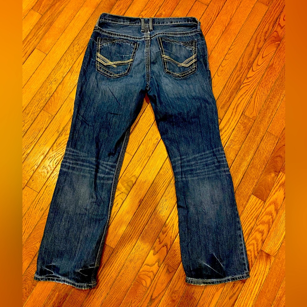 BKE Buckle Blue Denim Derek Boot Jeans 33R
